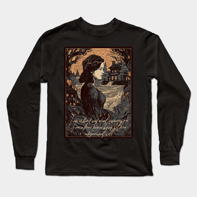 I am no bird; and no net ensnares me. Long Sleeve T-Shirt by Hiraeth Tees